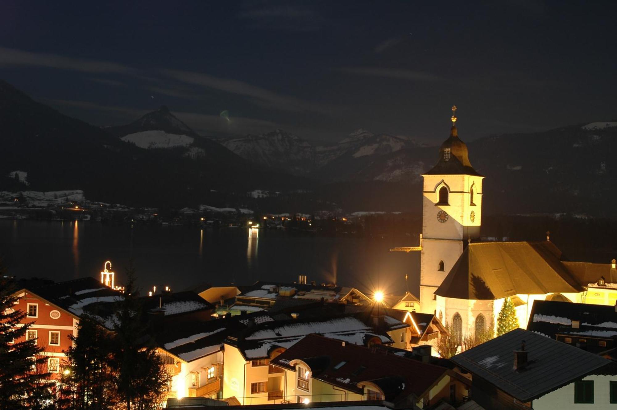 Aberseeblick Pension Ellmauer Sankt Wolfgang im Salzkammergut Ngoại thất bức ảnh