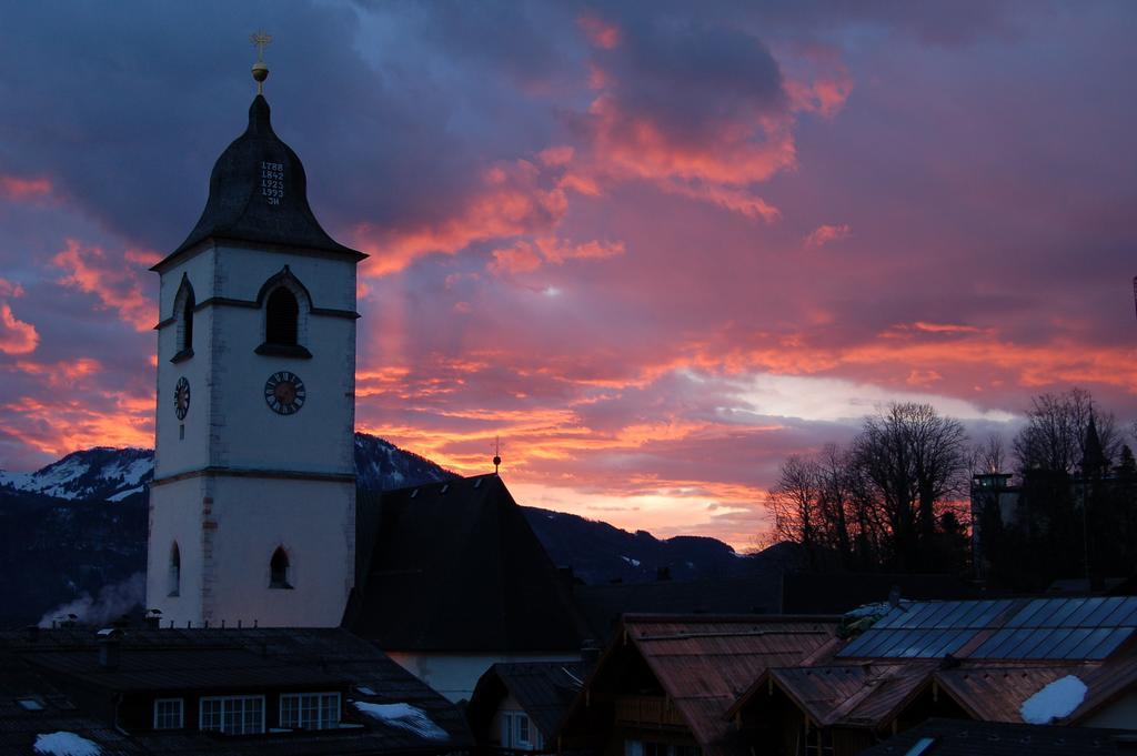 Aberseeblick Pension Ellmauer Sankt Wolfgang im Salzkammergut Ngoại thất bức ảnh